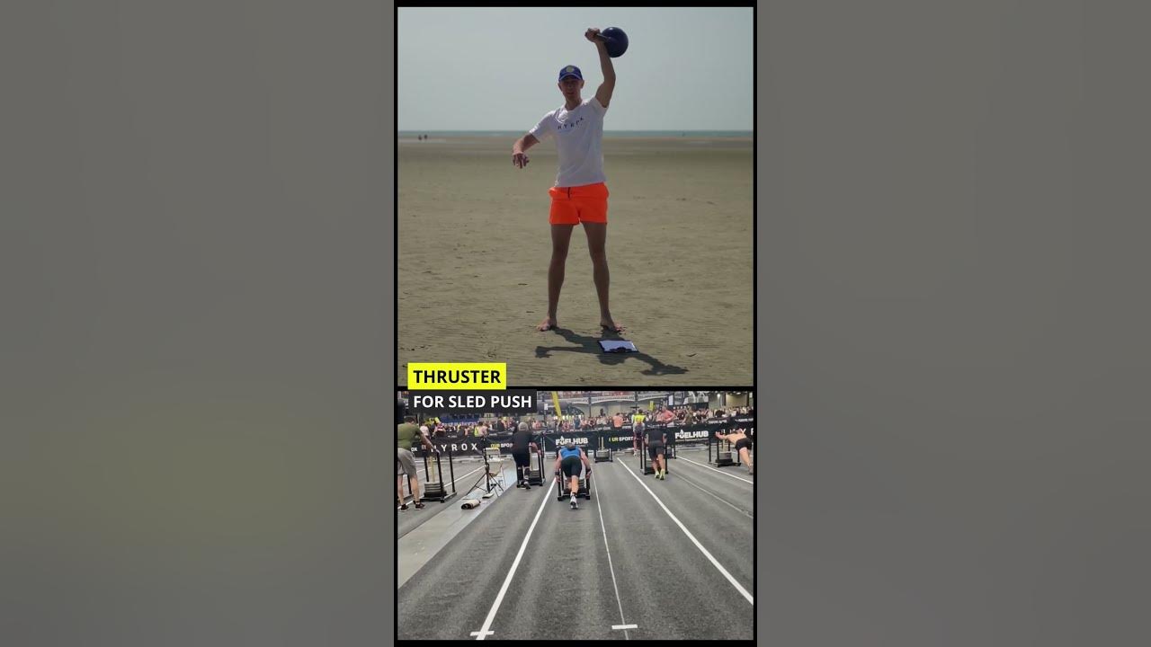 Hyrox sled push training exercise alternative YouTube