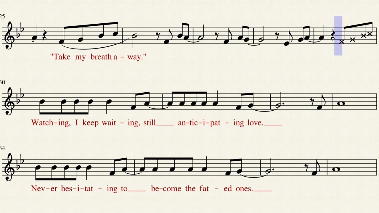 Berlin Take my breath away Bb