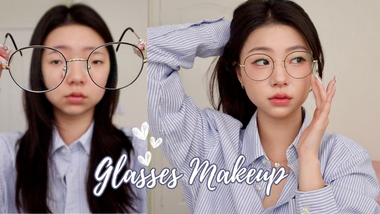 [무쌍 메이크업] 👓✨GLASSES MAKEUP TUTORIAL | MONOLID/HOODED EYE