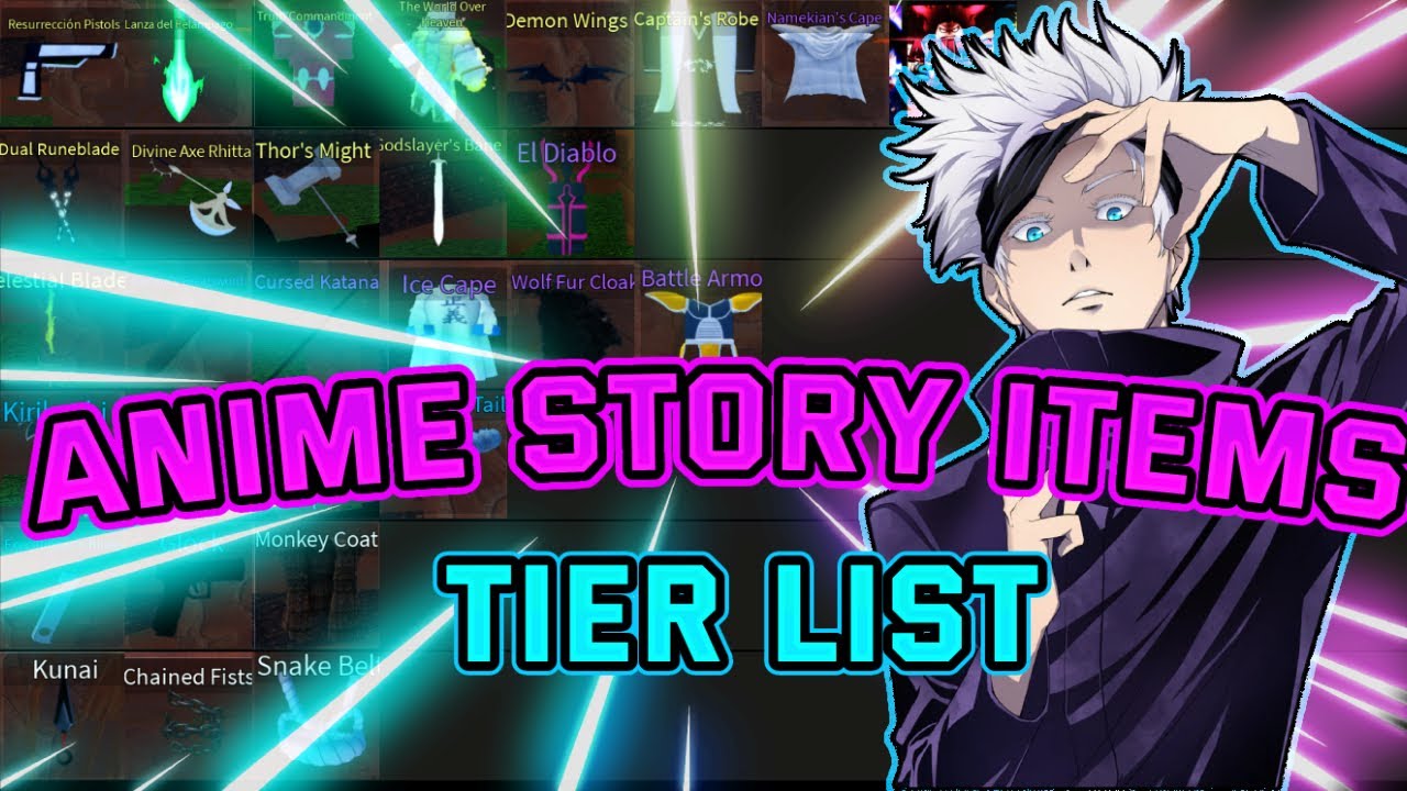 Codes) All Items Tier list in Anime Story