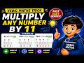 👉 Multiply Any Number by 11 in Seconds ⚡ | Vedic Maths Trick 🔥