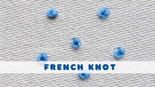 ES:6 How to do french knot |french knot  embroidery | hand embroidery for beginners #handembrodiery