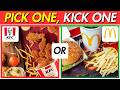 Pick One Kick One | Junk Food edition 🍔🍟!!