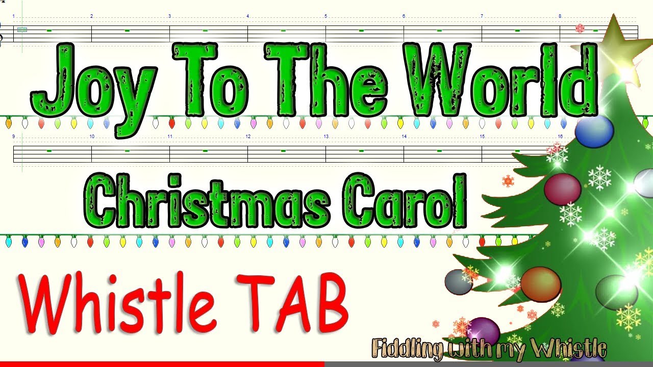 Joy To The World - Christmas Carol - Tin Whistle - Play Along Tab Tutorial