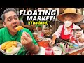 Thailand floating market food tour eating 10 thai street food on a boat