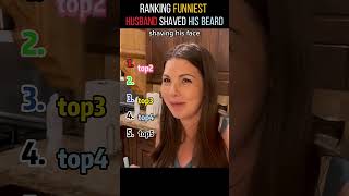 Ranking funniest Husband shaved his beard #actuación #funny #gracioso #reaction