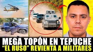 CONVOY de "EL RUSO" EMBOSCA a MILITARES en TEPUCHE, SINALOA