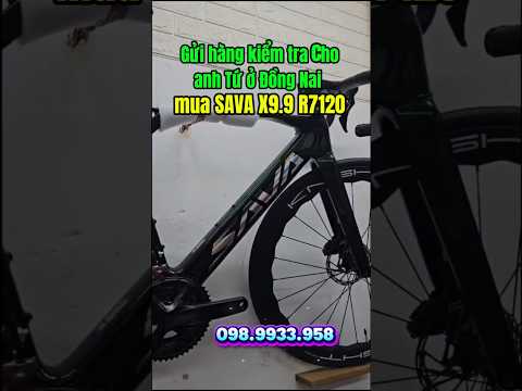 Gửi hàng cho a. Tứ- Đồng Nai chốt SAVA X9.9 R7120 màu Xanh Tím đổi màu VIP #roadbike #savaX9