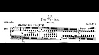Im Freien D-Flat Major, Franz Schubert, Piano Accompaniment.