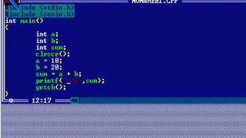 C Programming Tutorial 7  Add two numbers simplified.flv