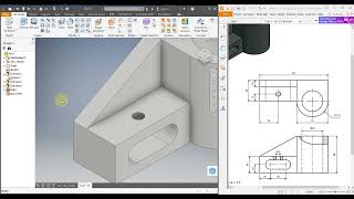 Menggambar 3D CS Bracket 2 | Draw 3D Model CS Bracket 2 in Autodesk Inventor