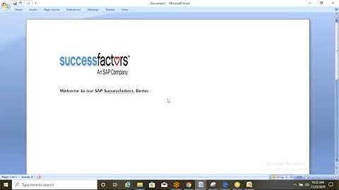 SAP Successfactors Online Training/Workshop/Course Free Demo Class Introduction