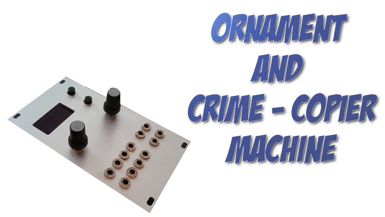 COPIER MACHINE ORNAMENT AND CRIME ANALOG SHIFT REGISTER YouTube