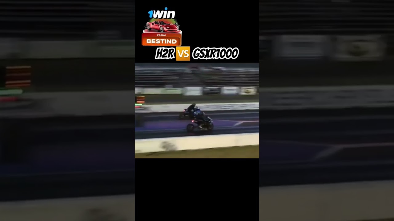 Drage Race of Kawasaki Ninja H2r vs GSXR1000 | 