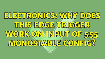 Electronics: Why does this Edge Trigger Work on input of 555 monostable config?
