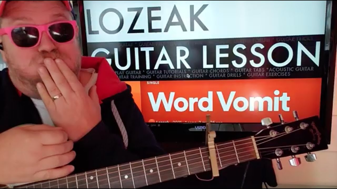 How To Play Word Vomit Lozeak guitar tutorial (Beginner Lesson