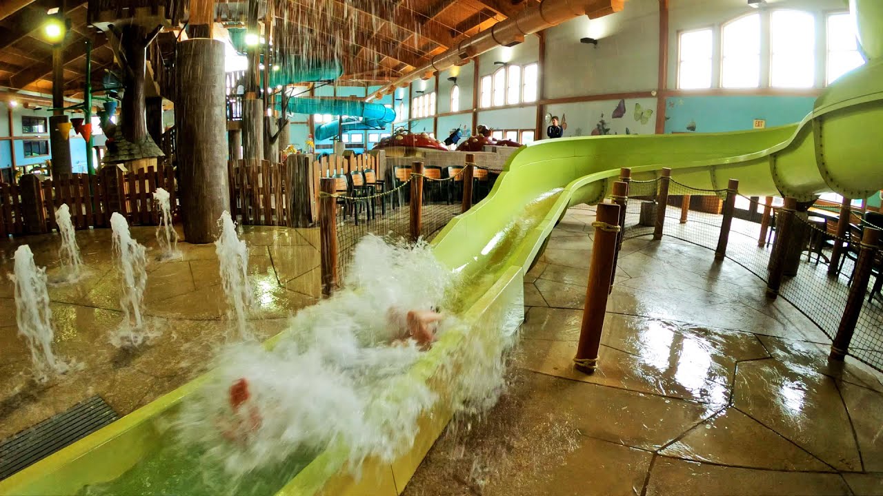 Flume Water Slide at Zehnder's Splash Village Water Park YouTube