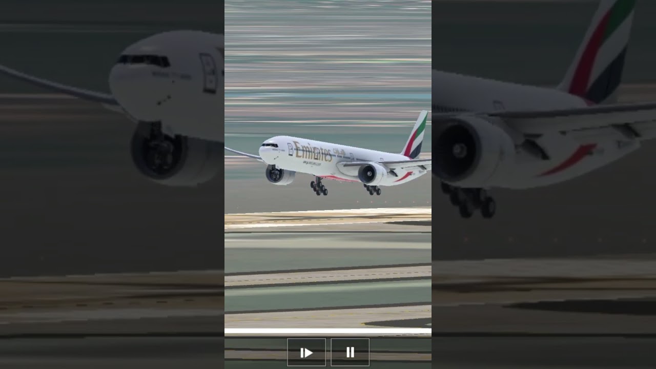 Boing 777-300ER Emirates Landing RFS 