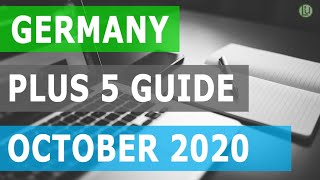 GERMANY - PLUS 5 STATISTICAL NUMBER GUIDE FOR THE MONTH OF OCTOBER 2020