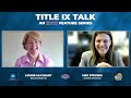 ODAC Title IX Talk: Seventh Feature