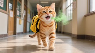 Ginger Kitten Refuses To Brush Teeth, Until Mama Cat Takes Her To The Dentist