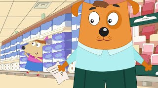 Shopping | Kids Songs | Cartoon for Kids | DOG FAMILY