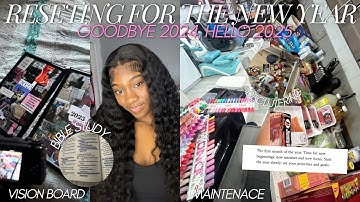 LETS RESET FOR 2025 | vision boards, new goals, decluttering, maintenance, + more!