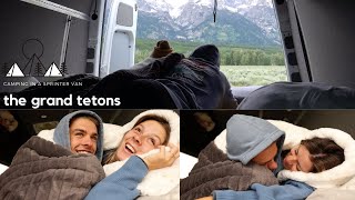 camping in a sprinter van {THE TETONS VLOG}