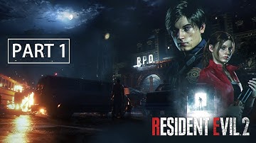 RESIDENT EVIL 2 REMAKE Walkthrough Gameplay Part 1 - INTRO (LEON)