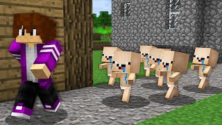 ДЕТИ НАПАЛИ НА МОЮ ДЕРЕВНЮ ЖИТЕЛЕЙ В МАЙНКРАФТ 100% троллинг ловушка minecraft