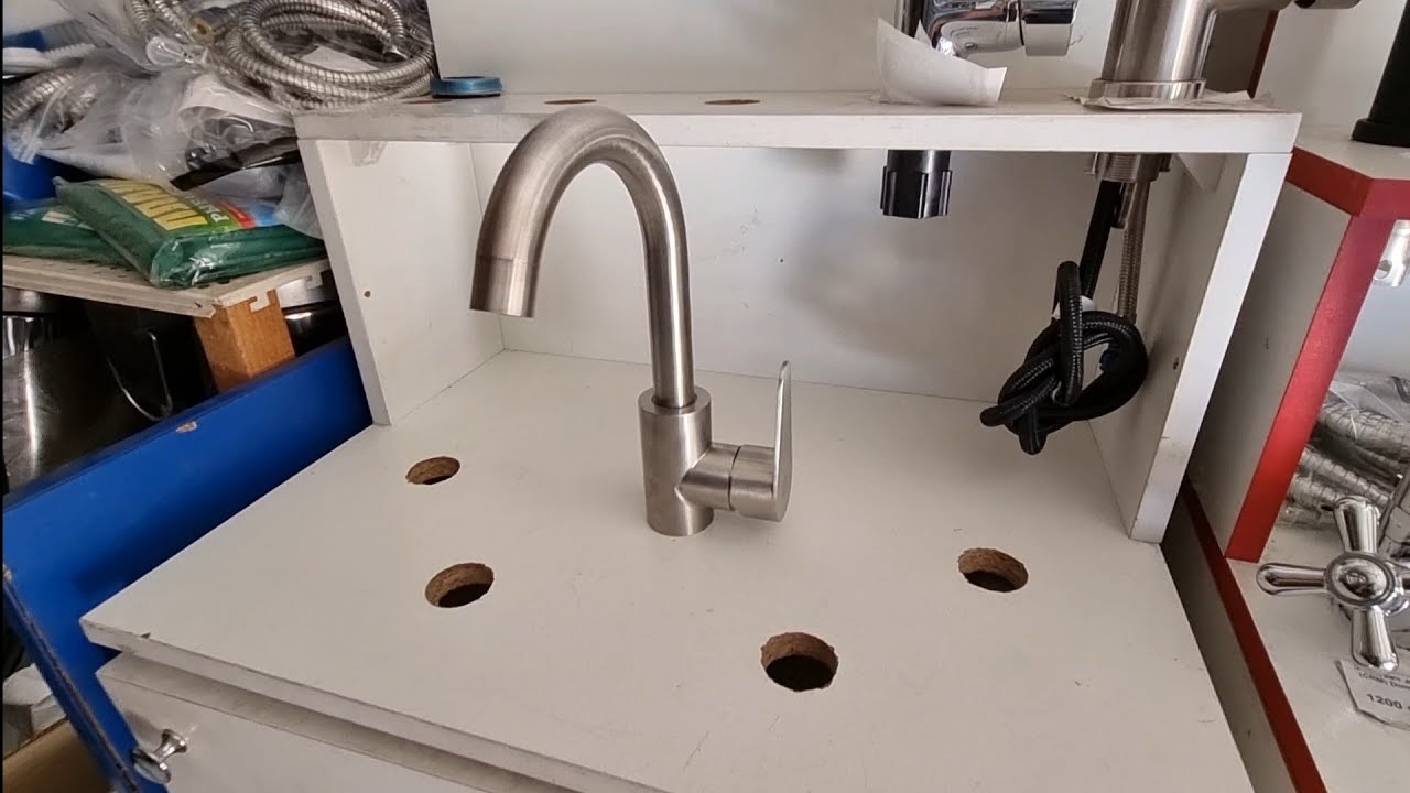 Смеситель для кухни Lidz Vida 03U-SFS нержавеющая сталь кухонный кран ...