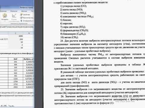 Выбросы от автодороги 2. Как устроен расчет.