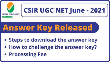 CSIR UGC NET June 2021 answer key released | Steps to challenge the answer key