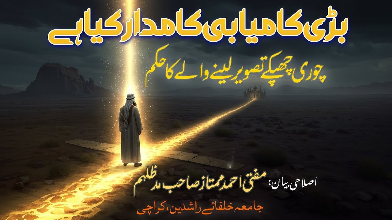 Bahri Kamyabi Ka Madar Kya Hai ? | Chori Chupke Tasvir Lene Wale Ka Shari Hukam | Mufti Ahmed Mumtaz