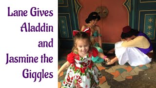 Lane Gives Aladdin And Princess Jasmine The Giggles