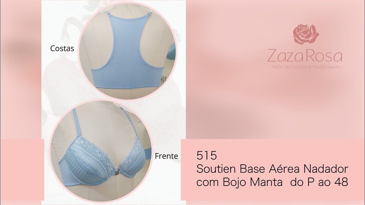 515 Soutien Base Aérea Nadador com Bojo Manta - do P ao 48 - ZazaRosa