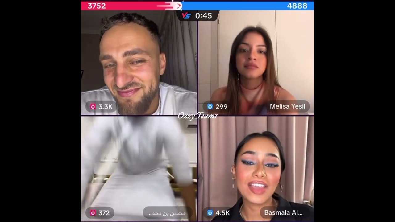 بسملة لايف مع اوزيي، محسن و ملیسا علي التيك توك