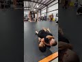 Sweep from bottom half Forearm pressure isn't typically a submission but can be while you settle