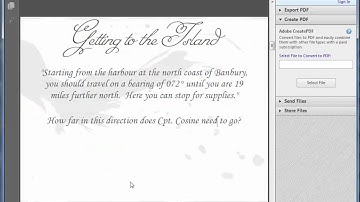 Maths ROTW 11 - Pirate Trigonometry