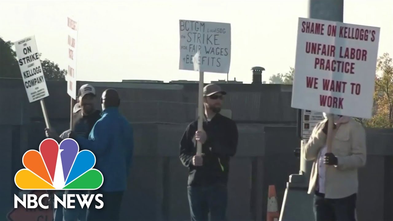 Kellogg's Workers Strike Over Pay And Benefit Concerns