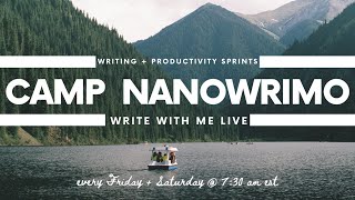 Write With Me LIVE // Camp Nanowrimo 2024