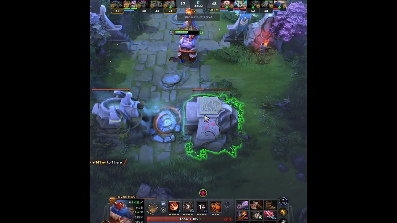 Ogre Magi's Rampage Crushing Enemies with Power