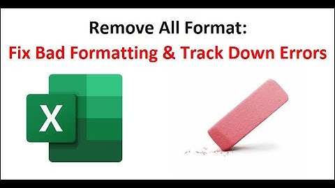 Remove All Excel Format to Help Fix Reports and Data Errors. Excel Magic Trick 1814  #Shorts