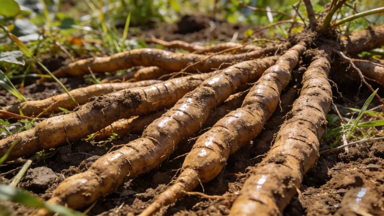 野生山藥有多少年沒吃過了，今天上山運氣不錯，但是該燉什麽呢【川農小韓】#food #新鲜采摘 #mushroom #eat #cooking #outdoors #美食
