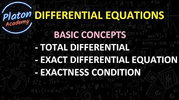 01.01 Exact Differential Equation - Exercise - Problem Solution - Solved Example - ODE