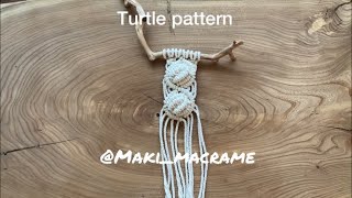 Macrame turtle pattern DIY