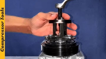 HOW TO Use Clutch Hub Replacement TOOL of Car AC Compressor on CVC