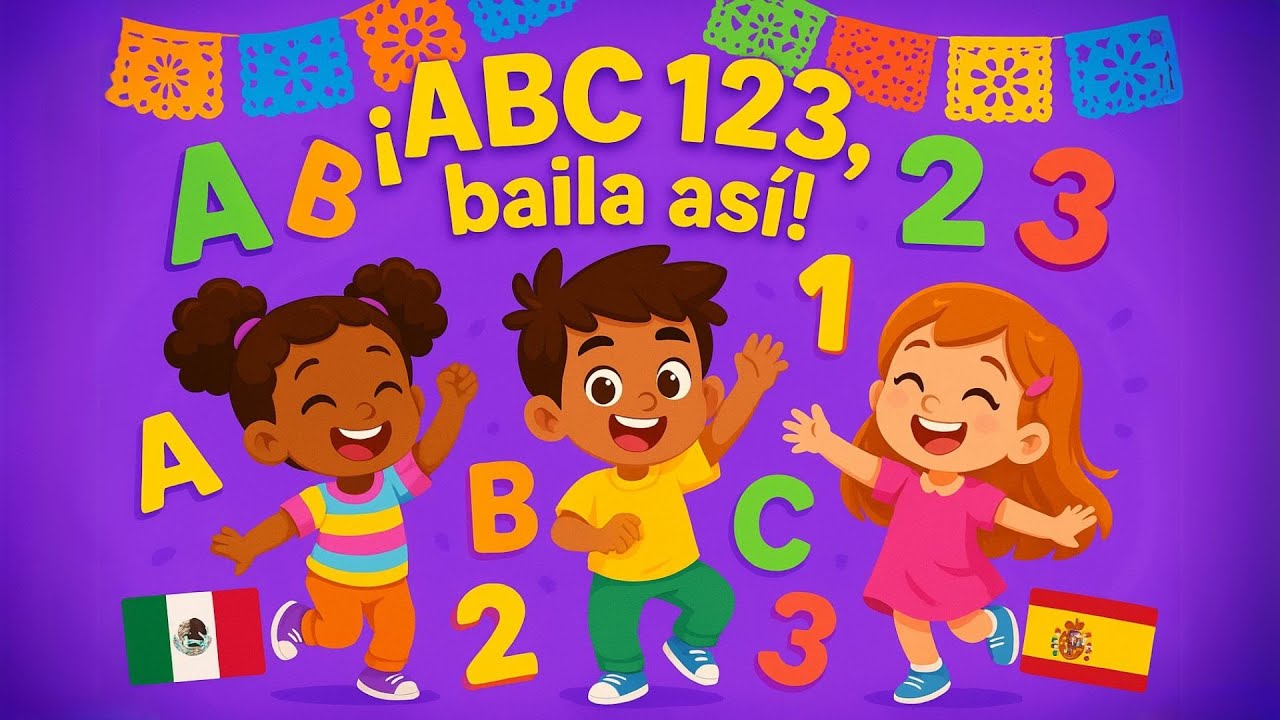 🎶 Canción ABC 123! Aprende Letras y Números con Baile! Video Educativo ...