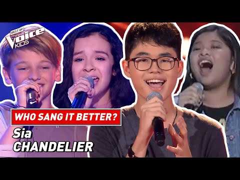 видео: Who sang Sia's "Chandelier" the best? | The Voice Kids