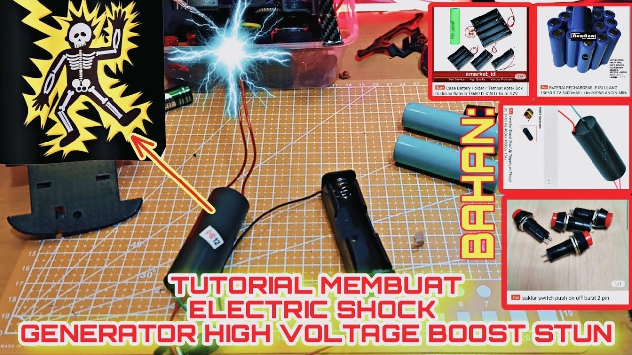 tutorial cara membuat "electric shock" generator high voltage boost